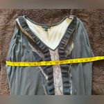 EXPRESS  Tank Top XS – Floral Lace, Ruffle Detail, Stretch Hem Photo 5