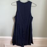 T by Alexander Wang Navy Blue Silk Twill Romper Blue Size 2 Photo 4