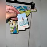 Roxy NWT Retro Revo High Leg Cheeky Bikini Bottom In Snow White Pualani Combo Photo 7