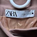 ZARA  Dusty Mauve CROPPED MAXI BOMBER JACKET WITH POCKETS Medium Wool Blend Photo 5