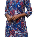 My Michelle  Boho Chic Paisley Shift Dress S — Multicolor Paisley Mini/Vintage Photo 0