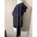 Juicy Couture Vintage Y2K  Velour Zip Up Sweatshirt Small Photo 3