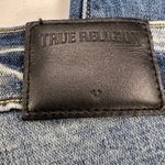 True Religion Audrey Slim Boyfriend Distresed Gold Sequin Inset Jeans Size 26 Blue Photo 12