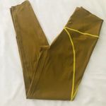 Aerie NWOT Offline By  Goals 7/8 Legging Green Hi Rise Mustard Stitch Size Small Photo 4