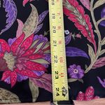 Ralph Lauren Vtg satin multicolored fairy core blouse floral print round neck S Photo 5