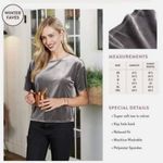 Matilda Jane ’s Good Hart Parthenon Velour Cropped Shirt Gray Womens Medium Photo 1