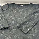 Chico's Charcoal Animal Print Sweater Photo 10