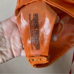 COUCOO SAA Orange High Neck Sleeveless Bodysuit Shiny Shapewear Sexy Size Small Photo 6