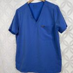 FIGS Catarina One-Pocket Scrub Blue Womens Top Size L Photo 6