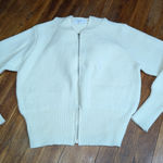 LUCCA Sweater Women's Medium Ivory Cable Knit Cardigan Photo 0