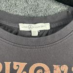 Love Peace and Lazy Days  Cotton Crop Tee Women's XS Embroidered‎ Boho Arizona Photo 3