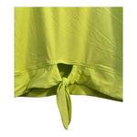 CALIA Sharp Green Tie Front Long Sleeve Cropped Rash Guard // Size L Size L Photo 2