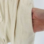 Wishlist Apparel Linen Blend Button Front Romper Shorts Beige Size L Tan Size L Photo 6