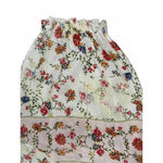 Love Kyla Dress Large Peasant BOHO Flare Floral Viscose Tassels Ruffle Cottage White Photo 7