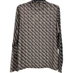 Gallery Womens Long Sleeve Crew Neck top Size XL Mesh See Through Photo 1