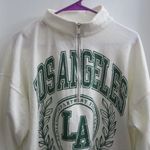 No Boundaries Los Angeles athletic department finest league established 1987 California sweatshirt in white and green size large. Photo 1