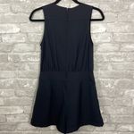 BLQ Pleated Navy Romper Blue Size 0 Photo 7