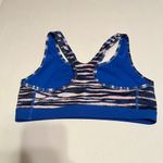 Nike Blue Black Pink White Striped Dri-Fit Sports Bra Size Medium NWOT Photo 7