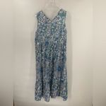 Johnny Was  WILLOW BLUE RUFFLE TANK DRESS size m Photo 4