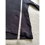 Free People  Juicy Long Sleeve Black Waffle Knit Cowl Neck Size XS Photo 7