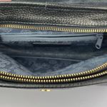 Hiroshima Black Pebbled Leather Buckle Crossbody Messenger Shoulder Bag Photo 4