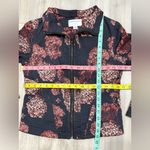 Marrakech (Anthropologie) Floral Walsh Jacket in Black and Red Size S Photo 2
