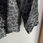 SMYTHE Film Fest Sharp Shoulder Blazer Metallic Leopard Gray Size 2 Photo 9