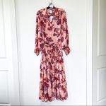 MISA Los Angeles NWT Anthropologie + Esmee Maxi Dress in Paisley Pink Photo 6