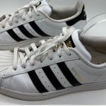 Adidas Womens  Superstar‎ White Black Classic Shell Toe Shoe / FV3284 / Size 9.5 Photo 0