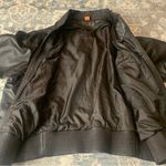 Brown Real Leather Bomber Jacket XL Photo 3