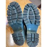 Free People Lyra Lug Sole Loafer Women's 7.5 Black Leather Slip On Round Toe S9 Photo 4