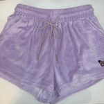 Purple Velour Butterfly Lounge Shorts Size M Photo 0