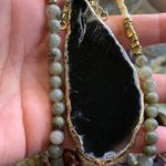 Beautiful Double chain real natural stone Necklace Green Photo 5