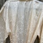 Erika Vintage  Taylor Ivory Cream Floral Long Robe 90s 1990s Photo 8