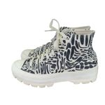 Converse CTAS Lugged Zebra Print Platform High Top Sneakers Women's 9 Animal Photo 1