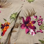 White Stag Size Small Floral 100% Rayon Tan Pink Floral Hawaiian Festive Shorts Photo 1