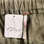 Free People Tahiti Cargo Pants Utility Pocket Smocked Rope Tie Dried Herb XS NEW Photo 7