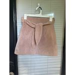 NWT BlankNyc Leather Suede Candy Blush Pink Mini Skirt Size 25 Tan Photo 14