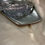 Badgley Mischka Callie Beaded Heel Sandal Bubble Heel Open Toe Metallic Size 9 Photo 12