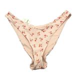 Aerie  Bikini Bottom High Cut Cheeky Floral Pink XL Photo 0