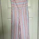 Vineyard Vines  Abacos Stripe Tassel Jumpsuit Sleeveless Style 2Q010365 Size 0 Photo 0