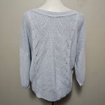 Stitch Fix ACW Pale Blue Oversized Cable Knit Sweater Size Medium Photo 3