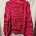 Free People  Candy Blossom Cable Knit Mock Neck Size Medium Photo 0