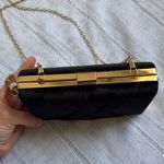 Cariedo Chic Black Velvet Clutch with Gold Tassel Chain Photo 3
