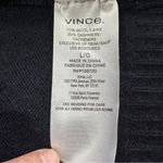 Vince  Women’s Rib Placket Wool Cashmere Open Front Cardigan Sweater in Navy L Photo 8