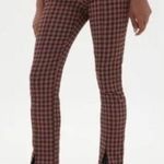 Urban Outfitters Women’s Highrise Tessa Plaid Notched Pant Photo 0