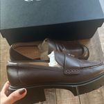 Coach  women Dark Brown Leather Loafers Photo 5