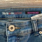 Style & Co  Denim Blue Boyfriend Jeans Size 12 EUC #3267 Photo 3
