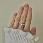 Boutique 6 Shank Mixed Metals Glam Criss Cross Ring “Lorenzia” Engagement Statement Fashion Jewelry Photo 1