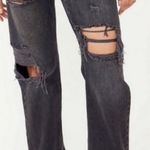 Free People Baggy Tapered Boyfriend Jeans in Obsidian Black Photo 0
